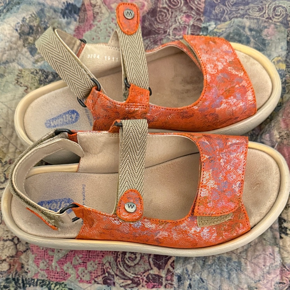 Wolky’s Orange Sandals 36